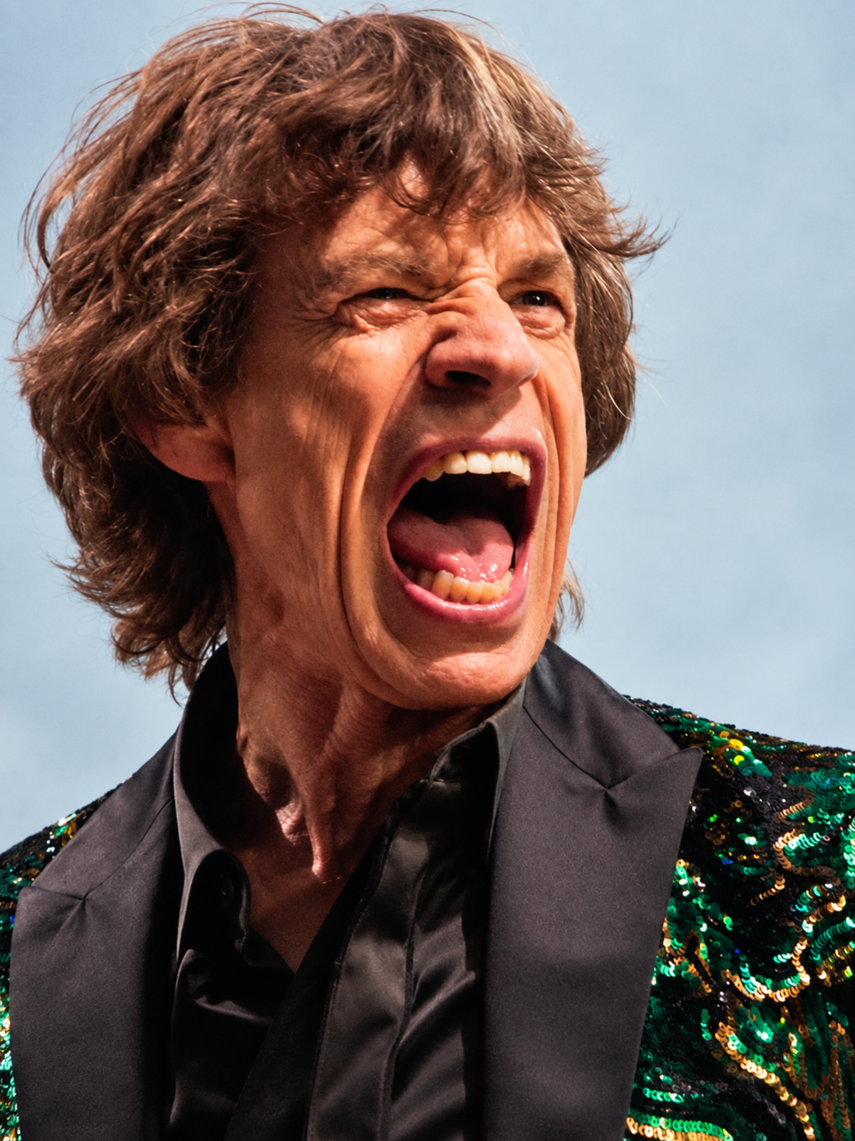 Mick Jagger — retrato en primer plano