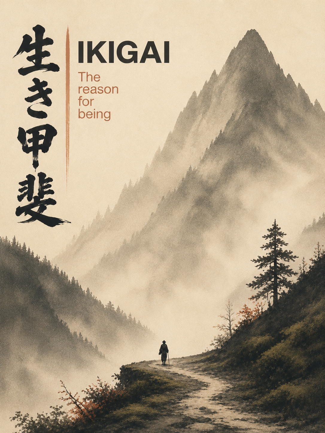 Montaña Ikigai Japonés