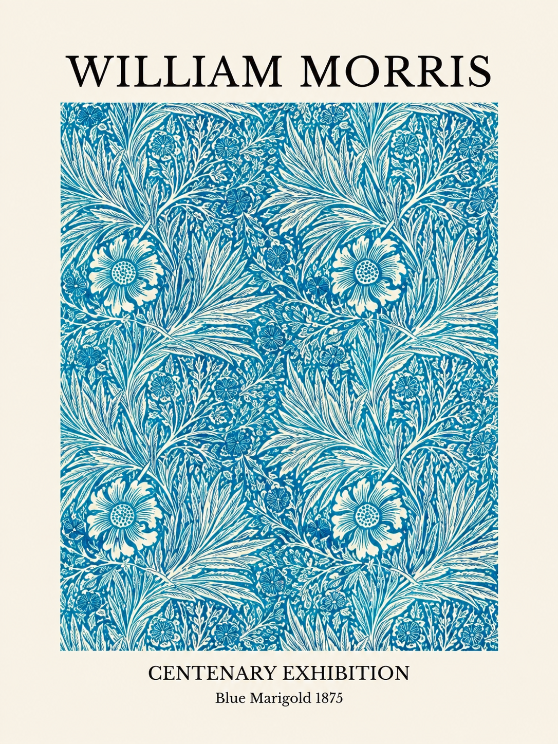 Aves y Flores, lámina decorativa inspirada en William Morris