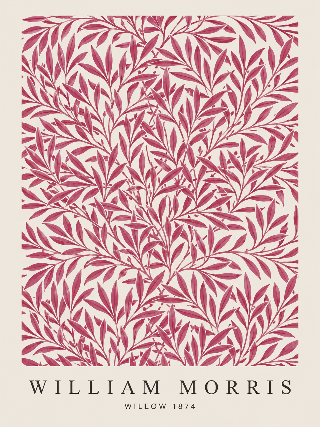Mariposas y Flores, lámina decorativa inspirada en William Morris