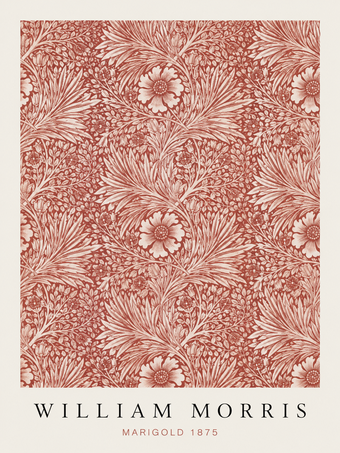 Hojas Verde Oscuro, lámina decorativa inspirada en William Morris