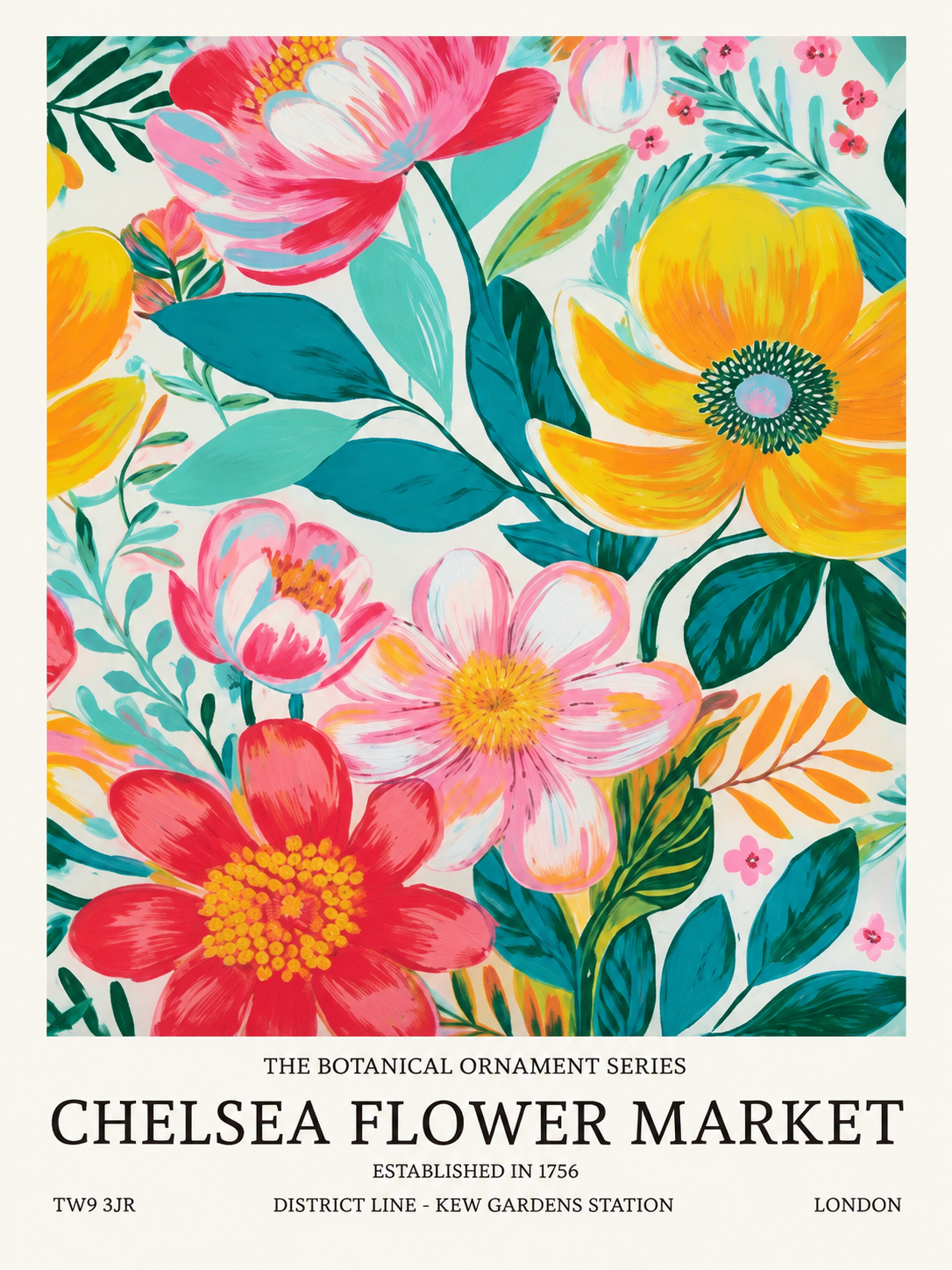 Ciervo del Bosque, lámina decorativa inspirada en William Morris
