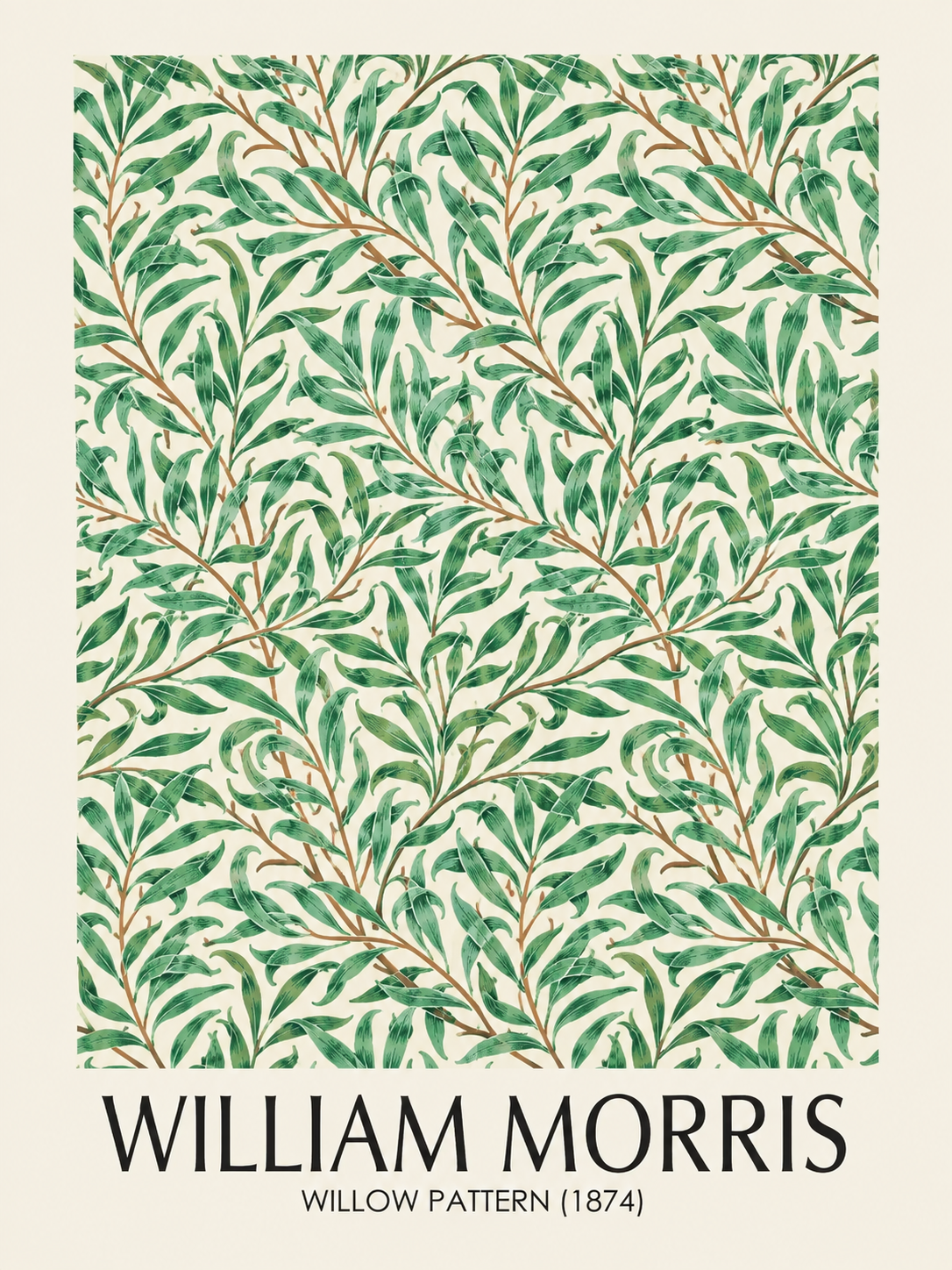 Flores Silvestres, lámina decorativa inspirada en William Morris