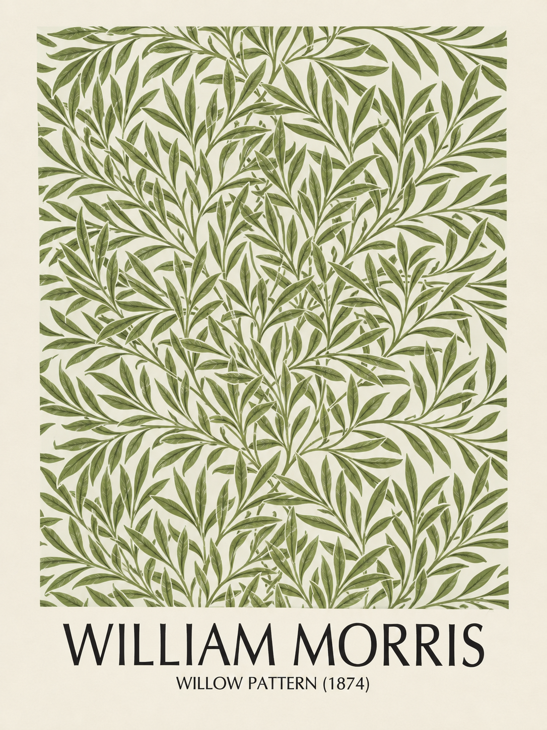 Set de 3 William Morris - Hojas verdes y azules - panel 3