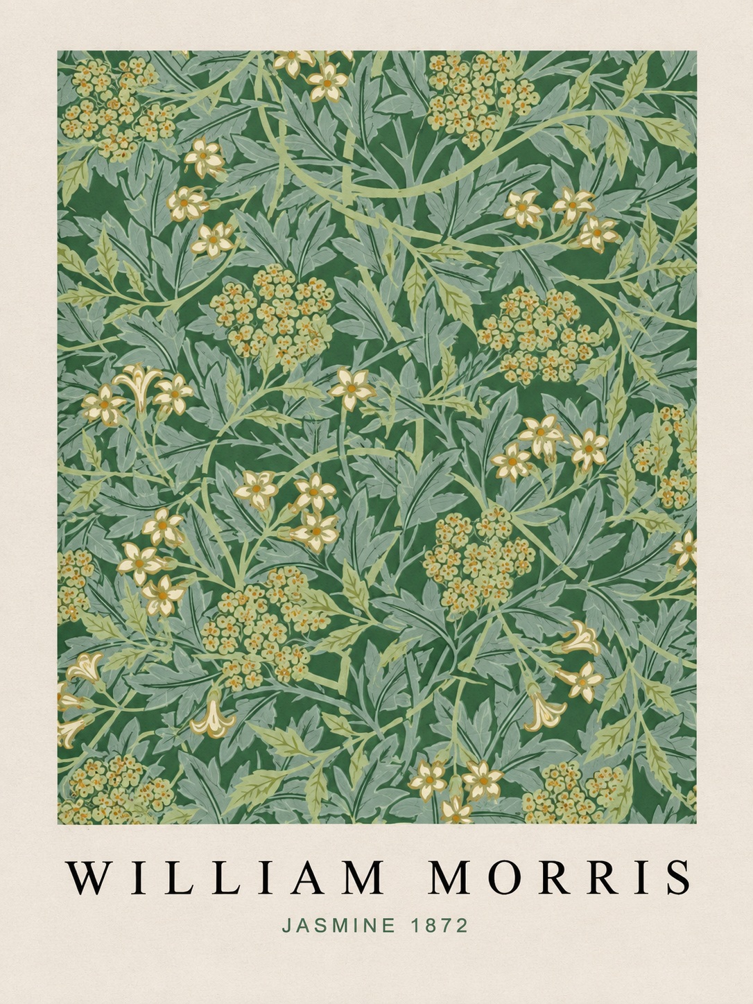 Aves y Flores, lámina decorativa inspirada en William Morris