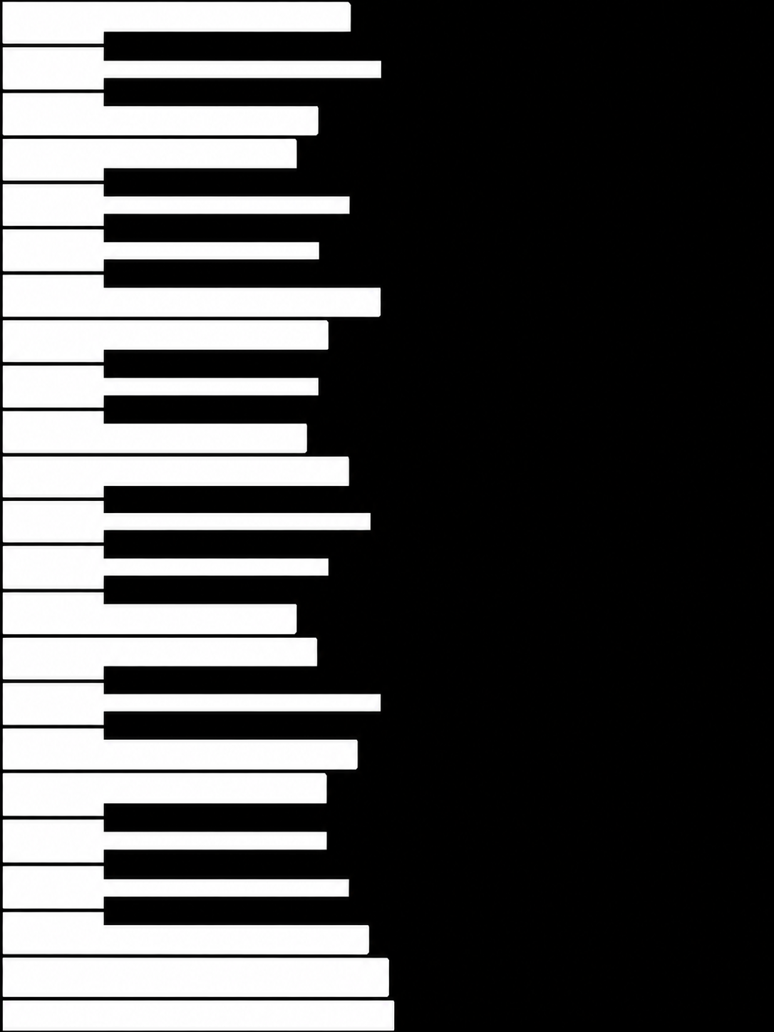 Black Piano Keys