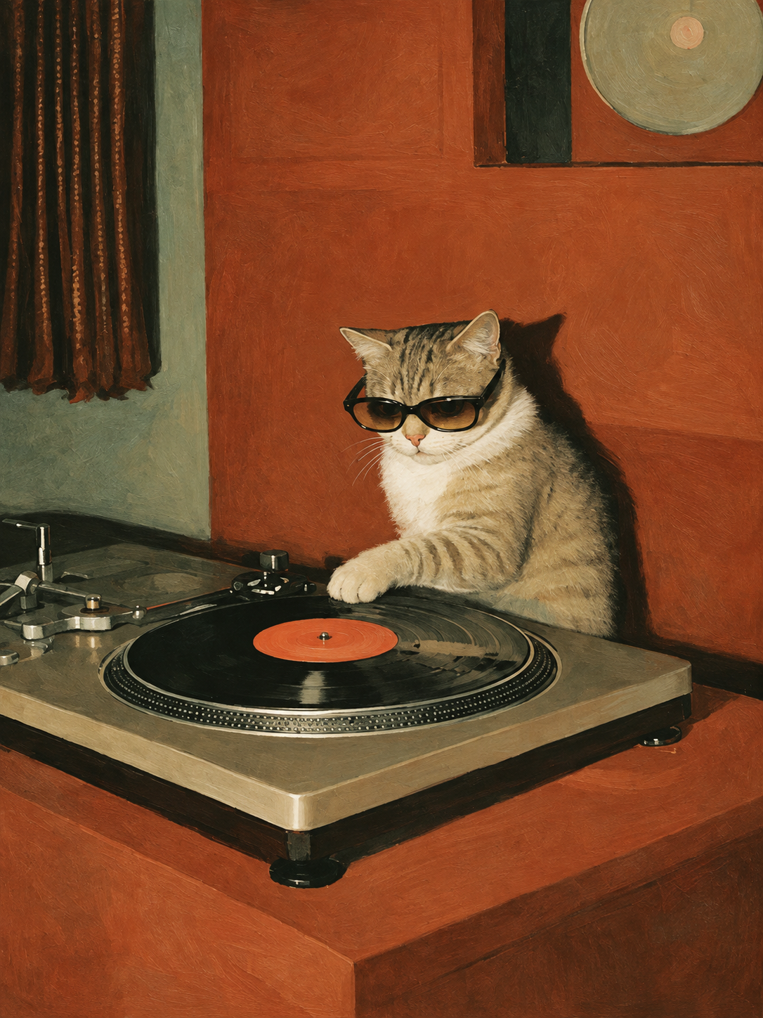 Cat Record Player