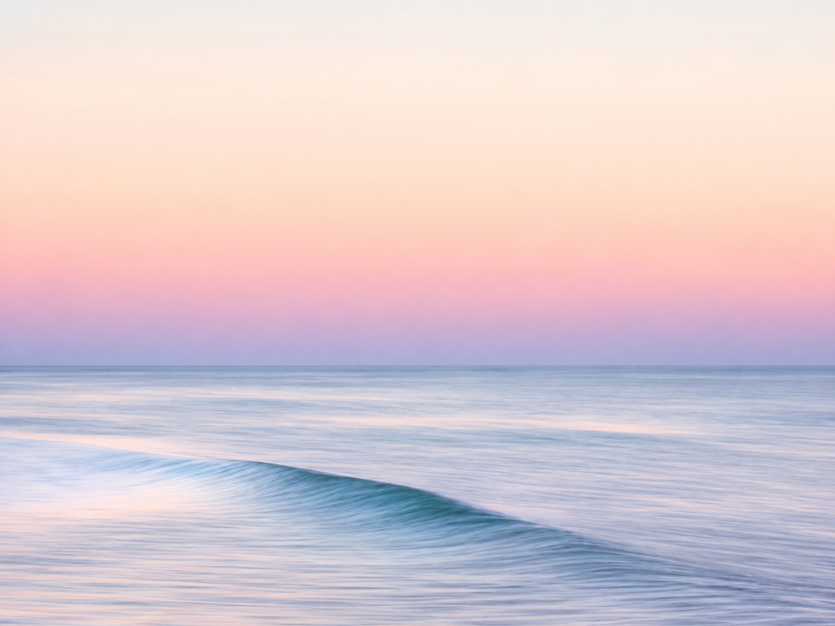 Mar en Tonos Rosados