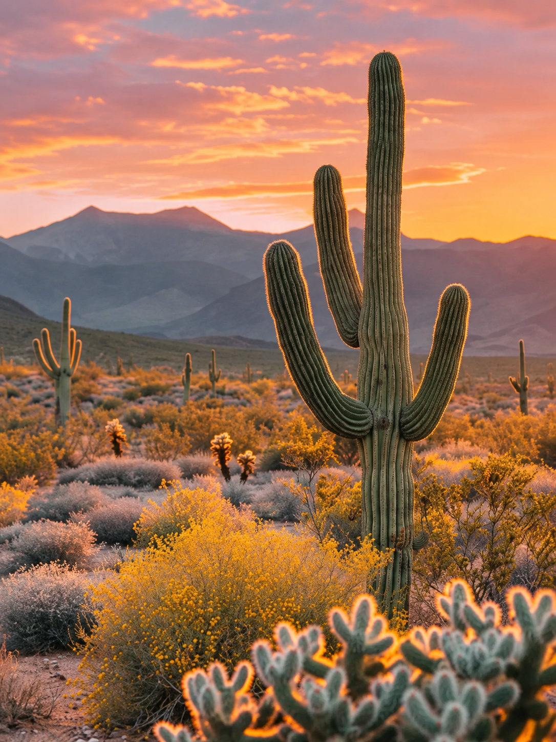 Cactus al Atardecer