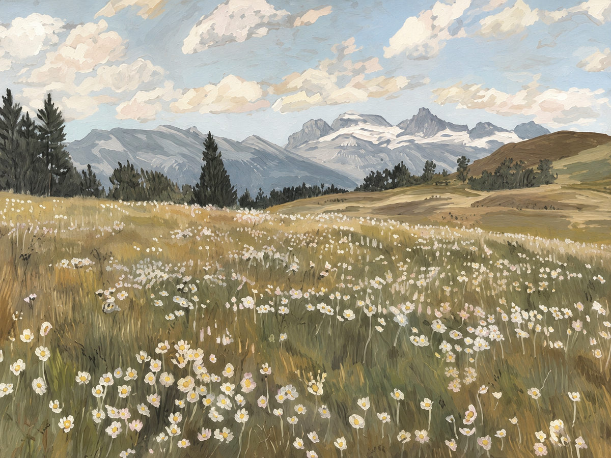 Pradera entre Montañas