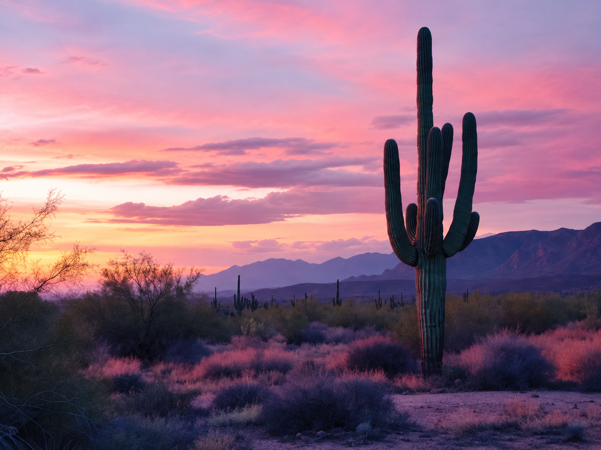 Cactus al Crepúsculo