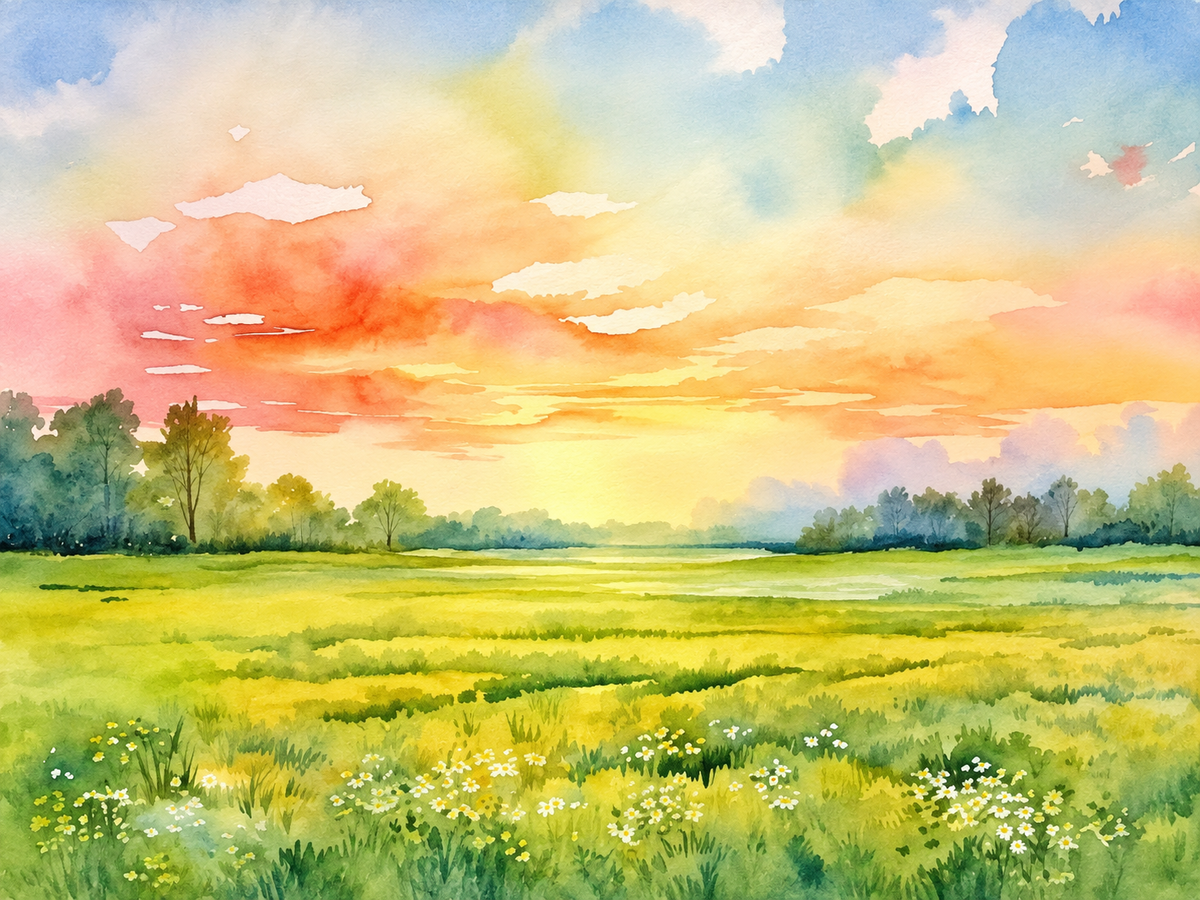 Campo de Flores al Amanecer