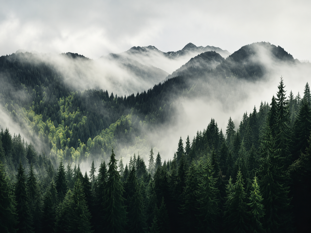 Bosque entre Niebla