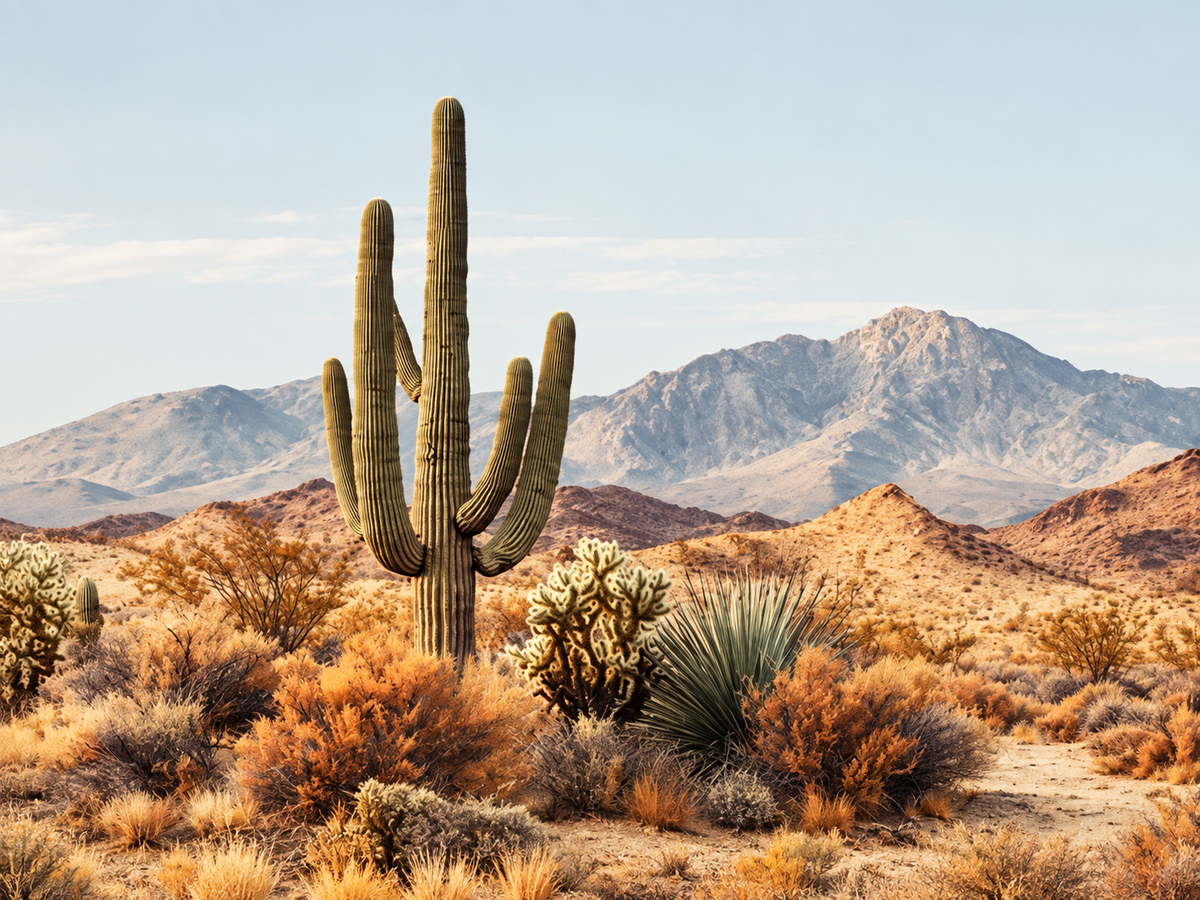 Cactus y Montañas