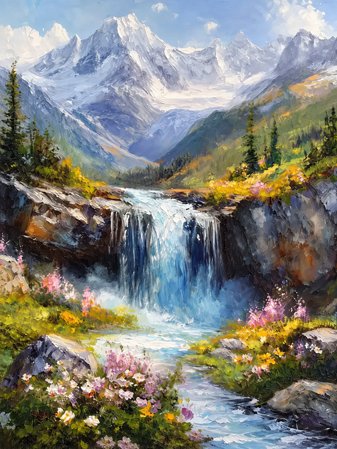 Cascada entre Montañas II