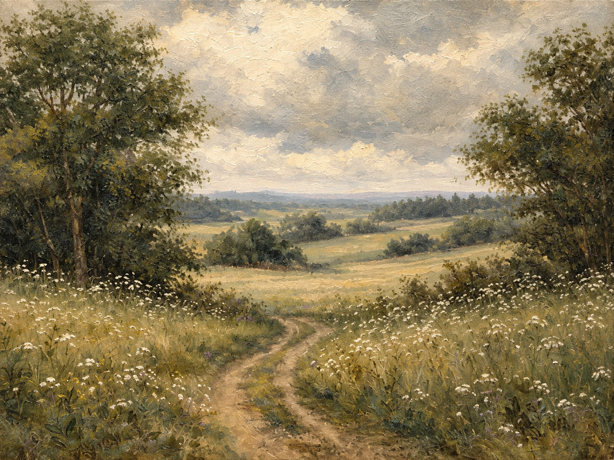 Camino entre Praderas