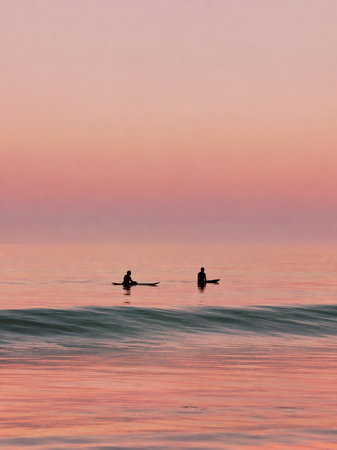 Mar Rosado con Botes
