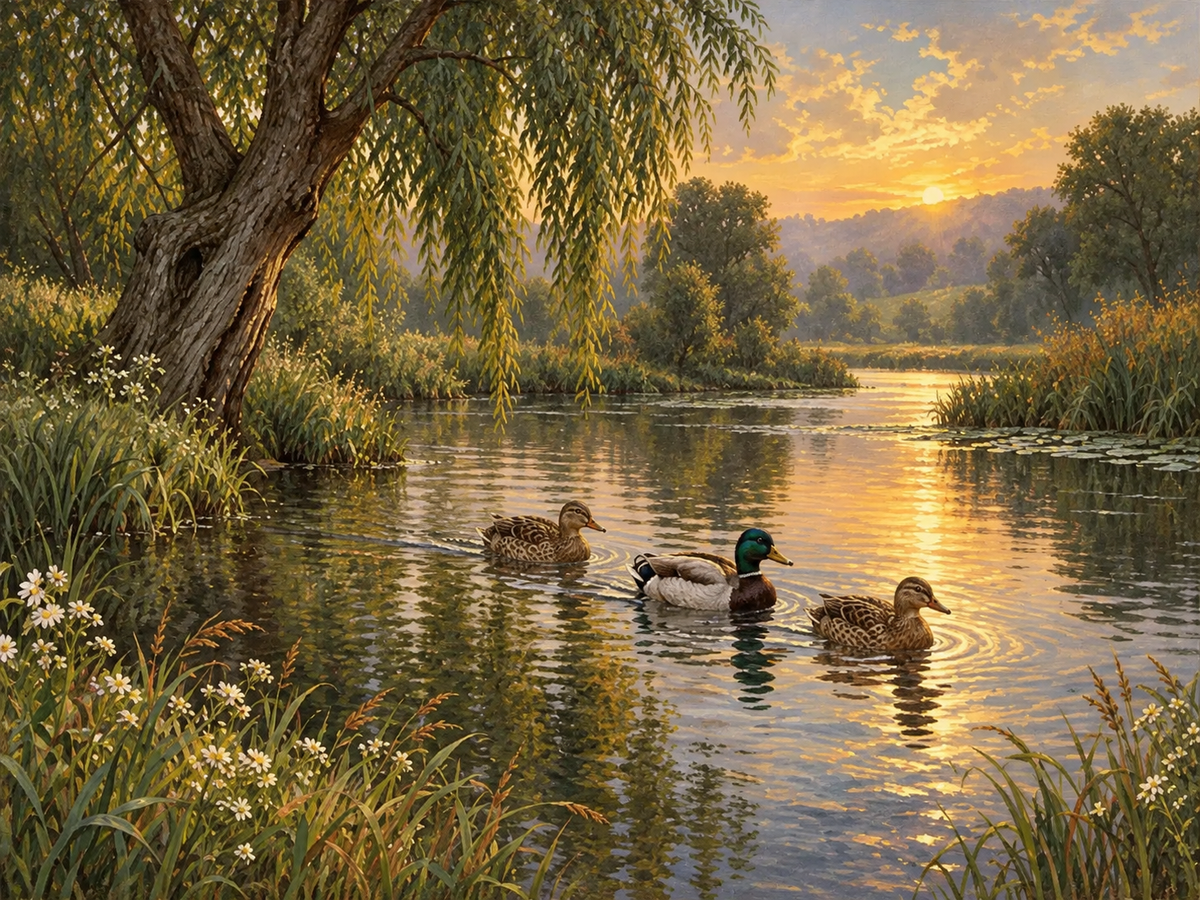 Lago al Atardecer