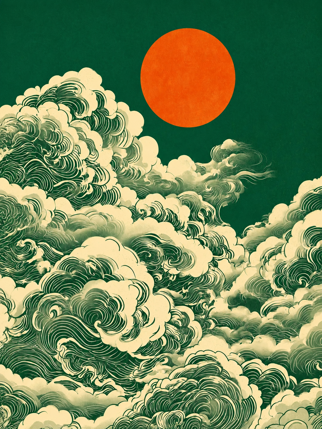 Nubes Sol Verde