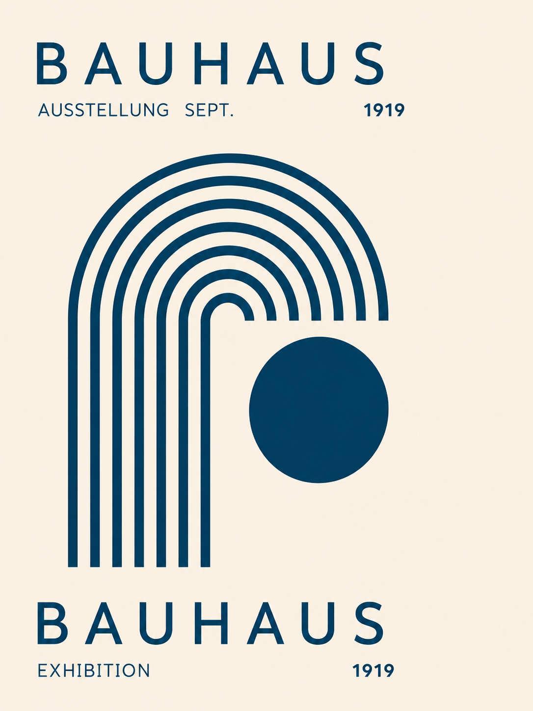 Bauhaus Arcos Azul