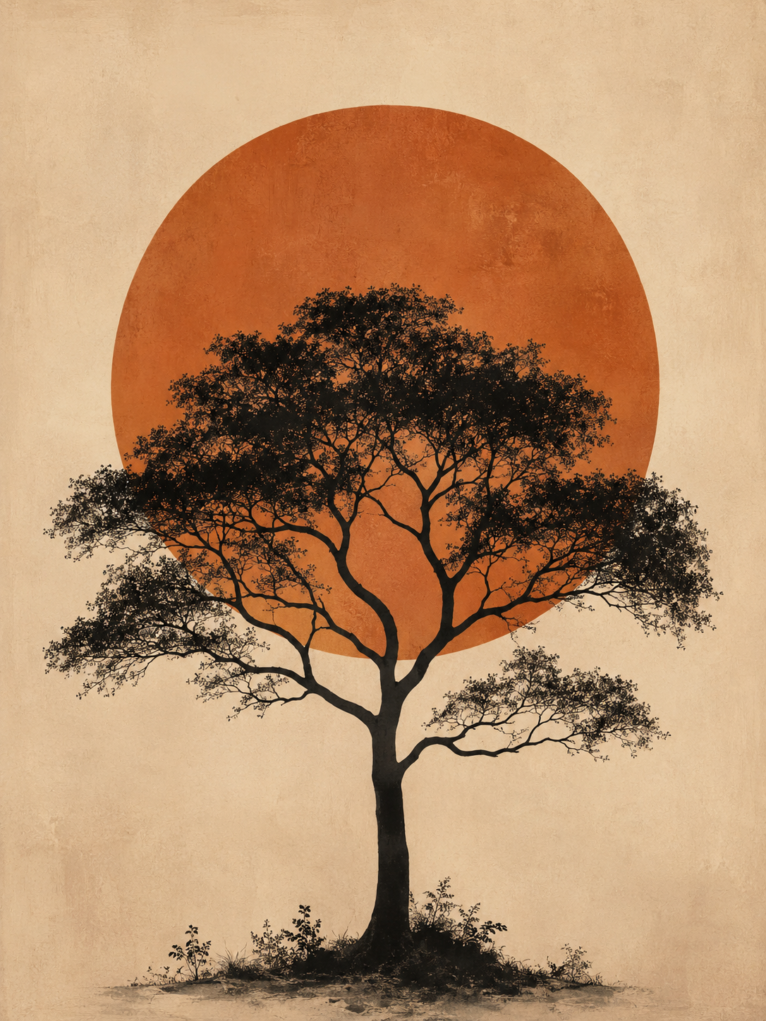 Roble al Atardecer