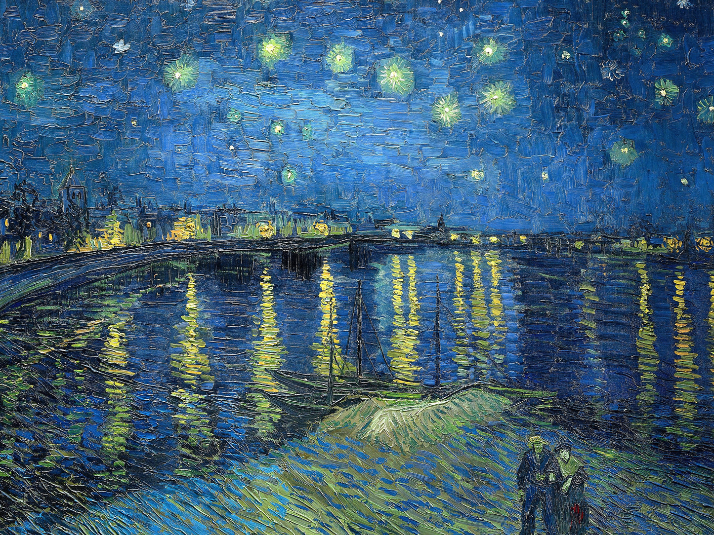 Noche estrellada sobre el Ródano - Vincent van Gogh