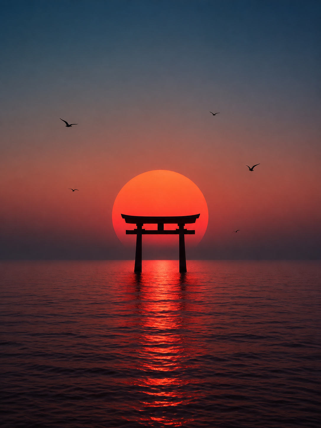 Torii Atardecer Mar