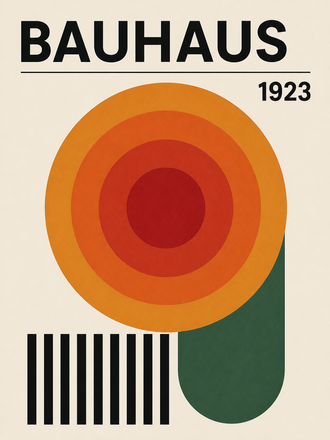 Bauhaus Affiche Minimaliste Bauhaus 1923