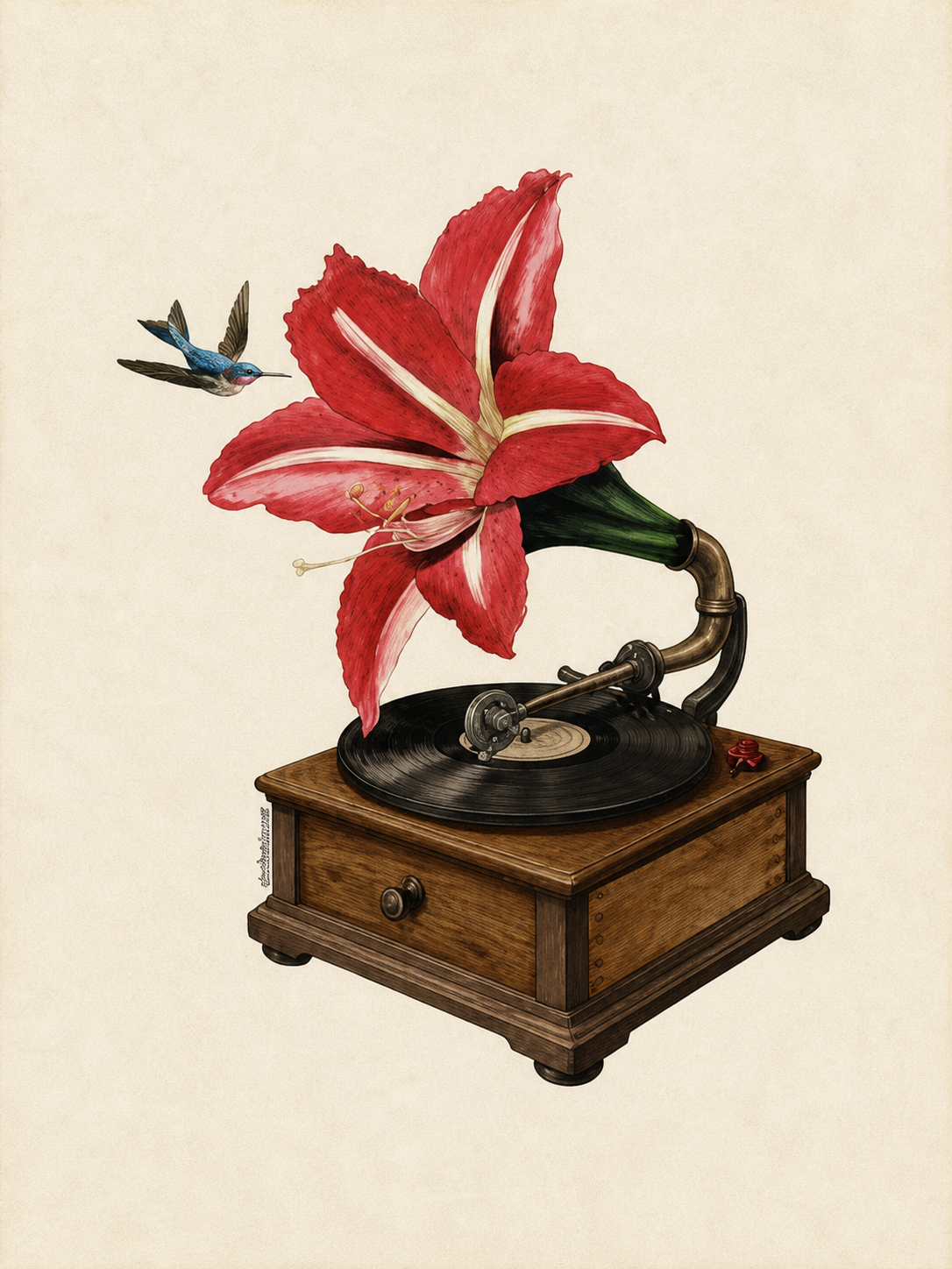 Flor y Gramófono