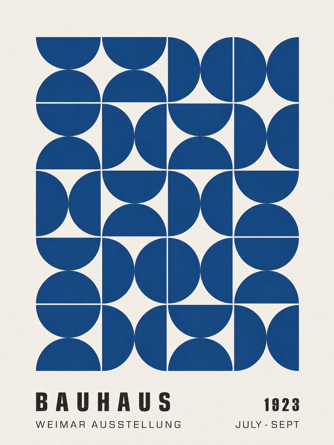 Bauhaus Azul Geometrico