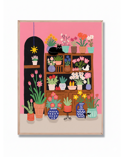 Vivero en Casa con Gato