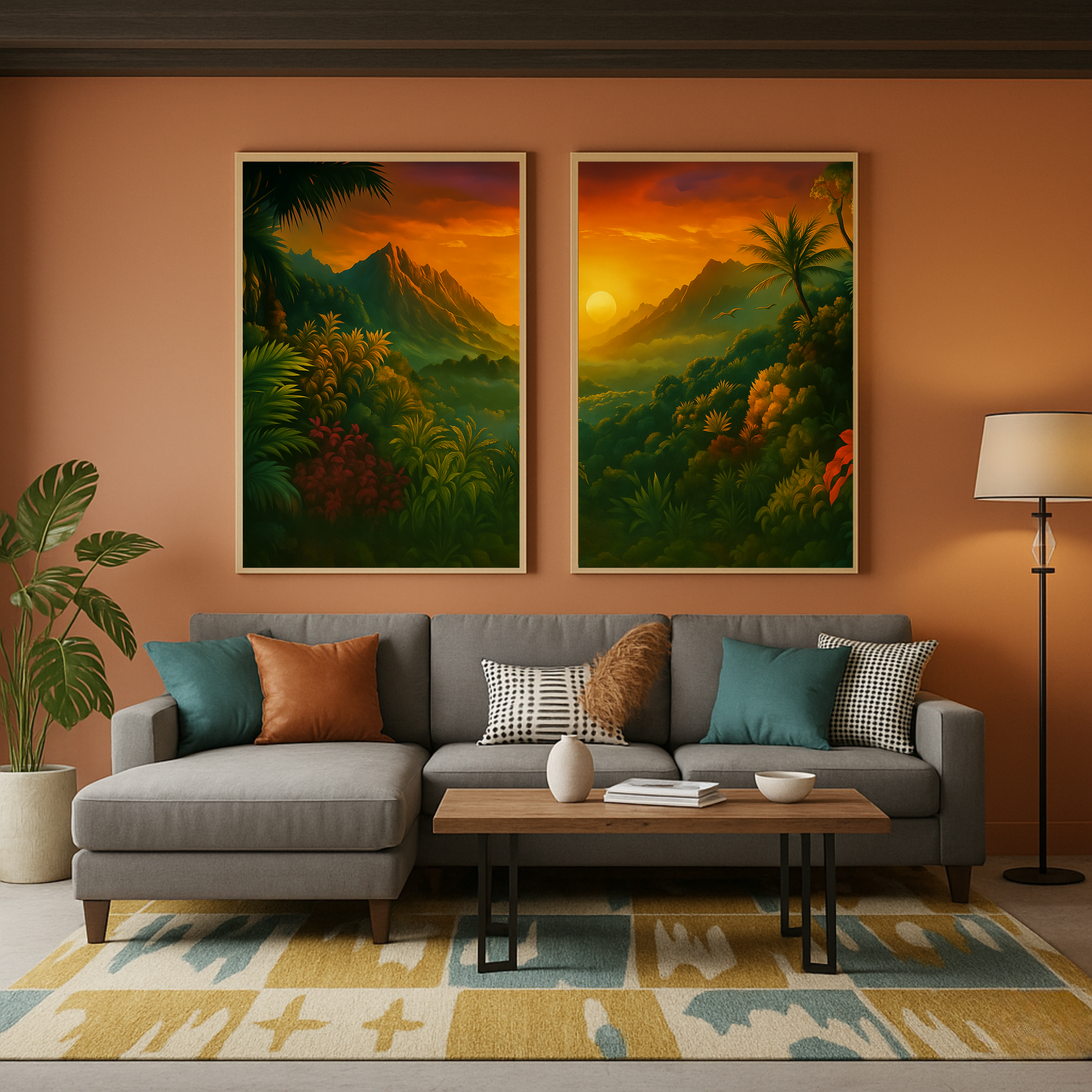 Set de 2 Selva Tropical