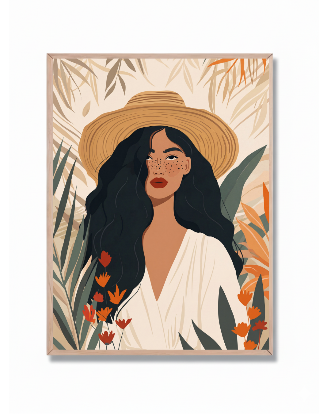 Mujer en el Jardín