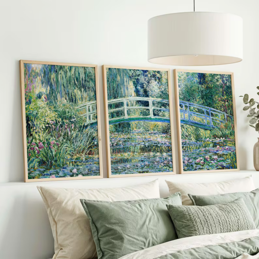 Set de 3 Nenúfares de Monet