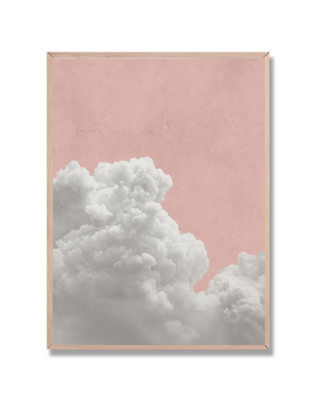 Nube en cielo rosa vintage