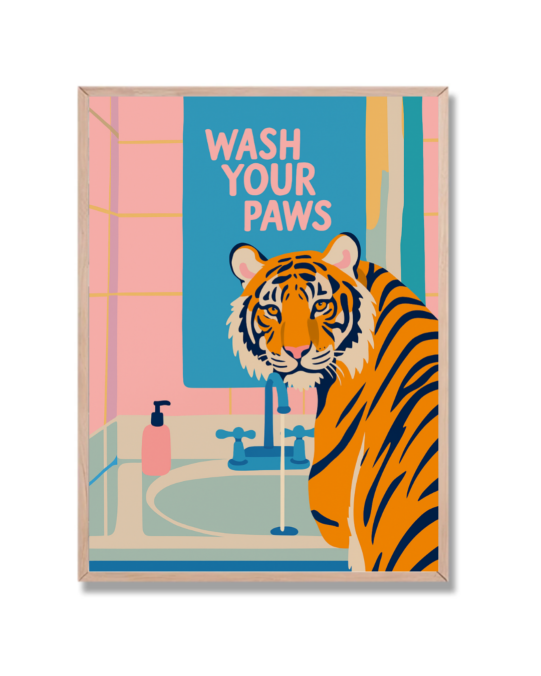 Tiger en el baño