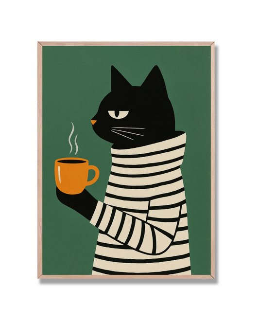 Gato Café a rayas