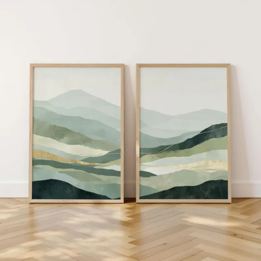 Set de 2 Sierras Verdes
