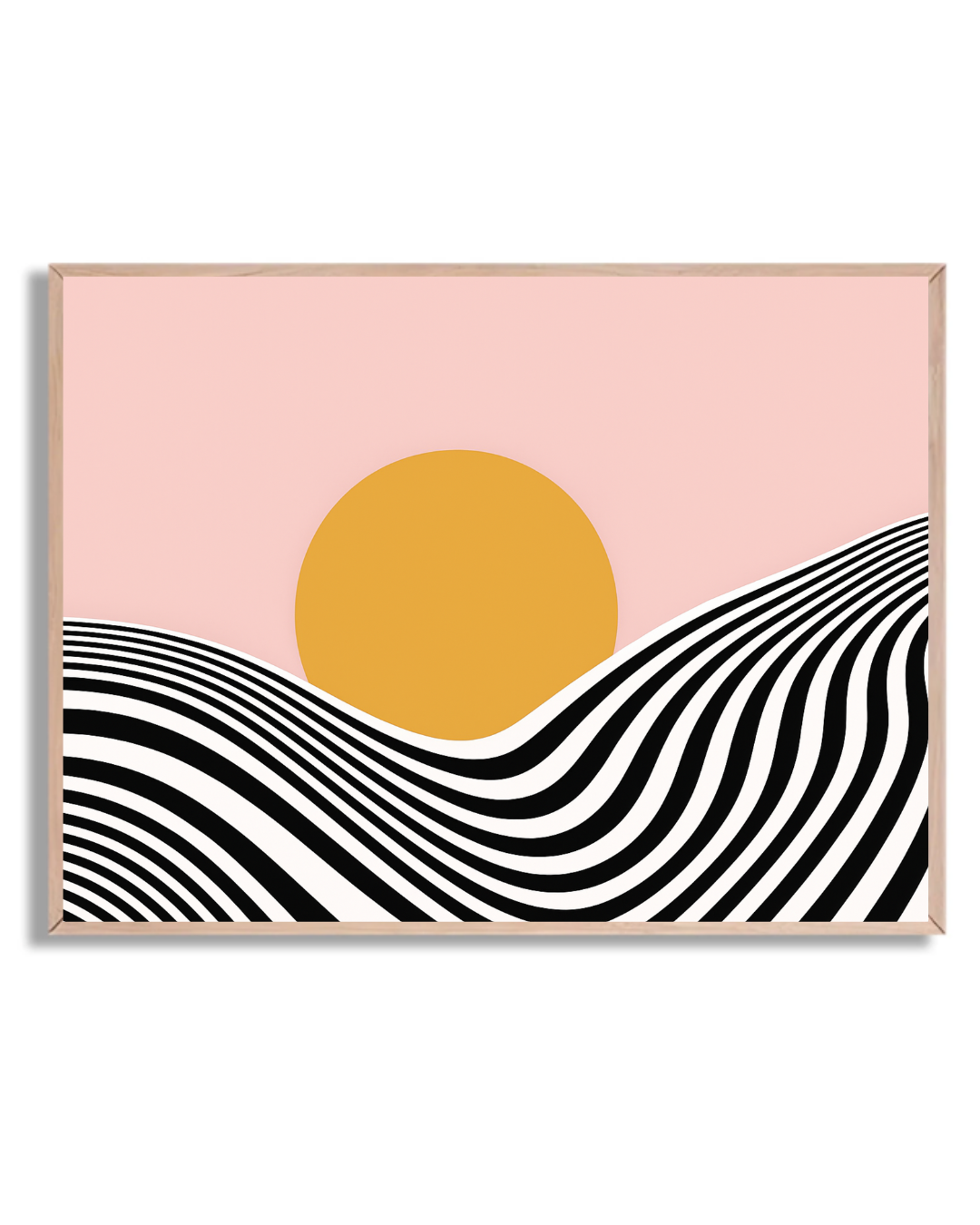 Sol y Líneas ondulantes