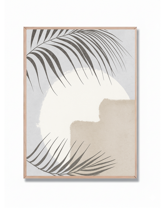 Hojas y Sol Abstracto