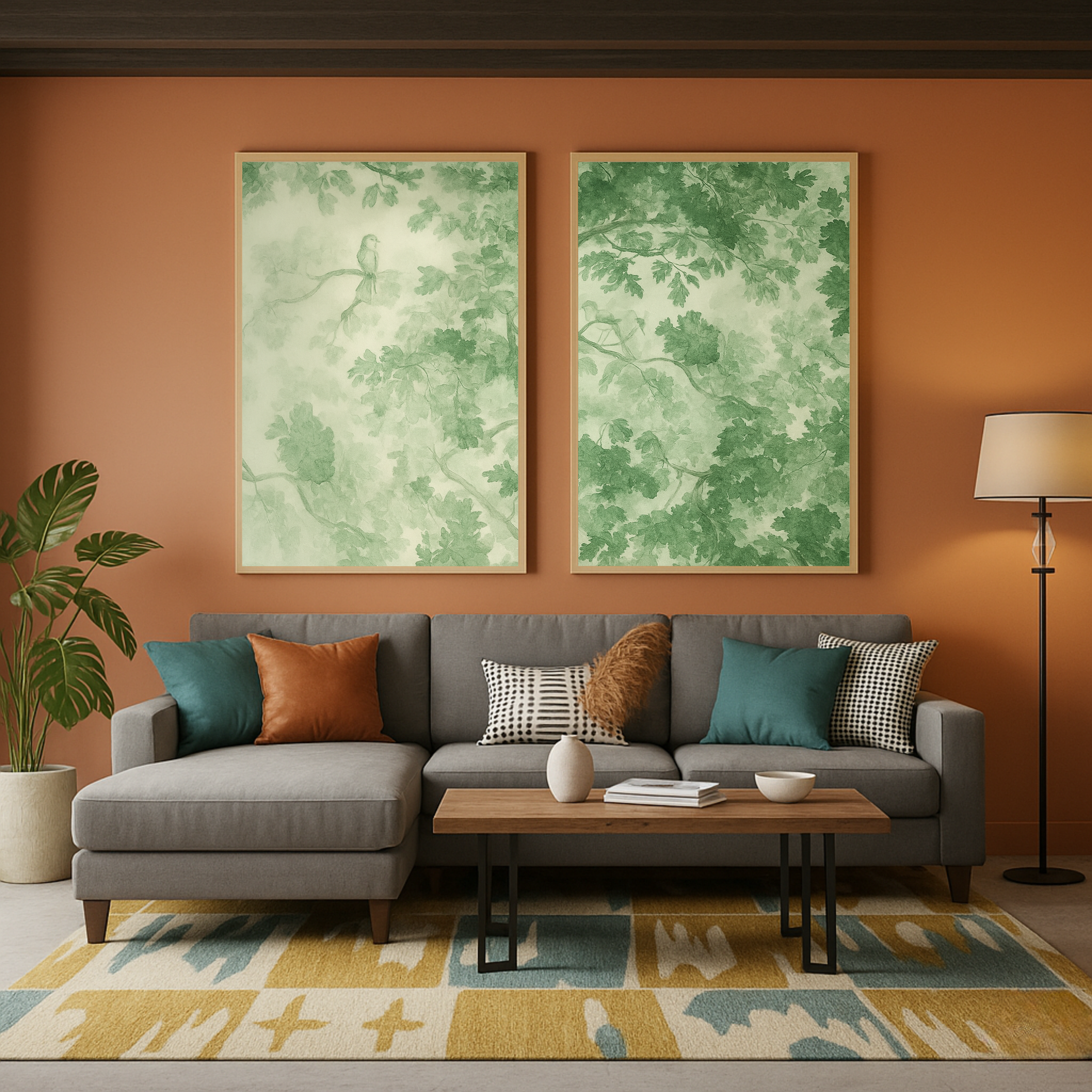 Set de 2 Naturaleza Verde