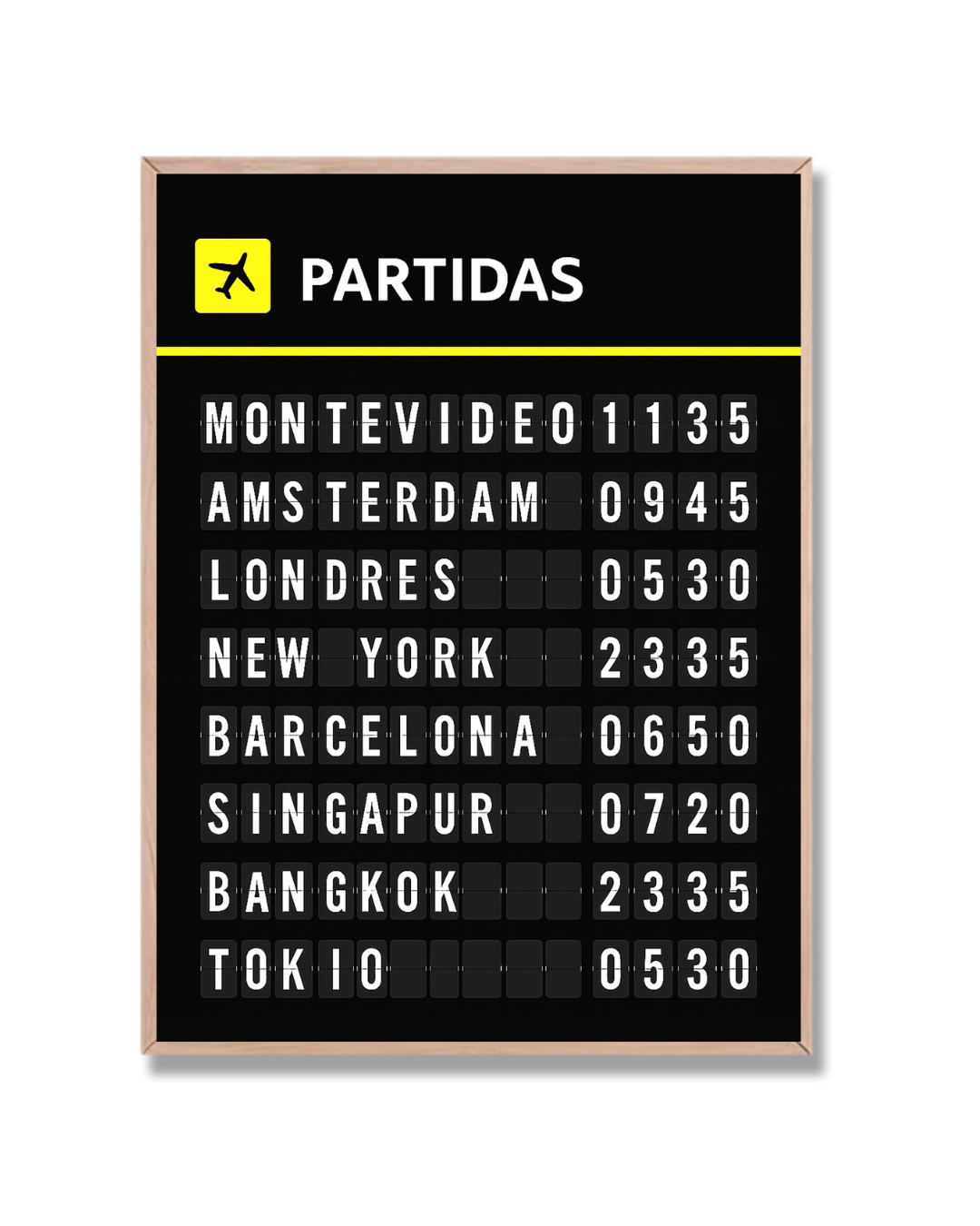 Partidas aeropuerto