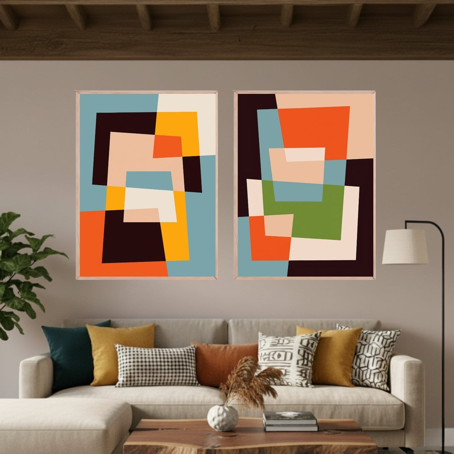 Set de 2 Cubos Modernos