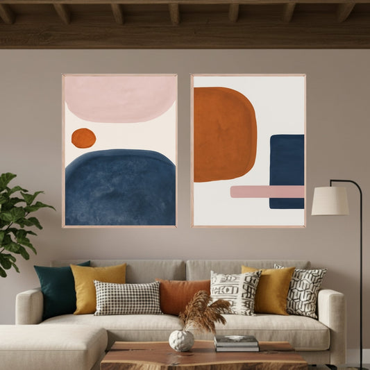 Set de 2 Formas Abstractas