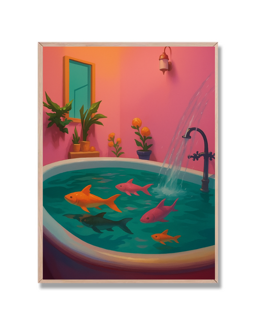Peces en la bañera