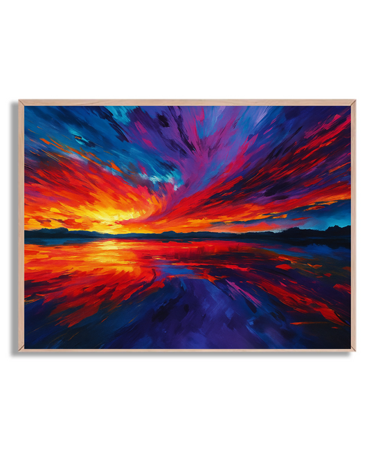 Atardecer Vibrante Abstracto