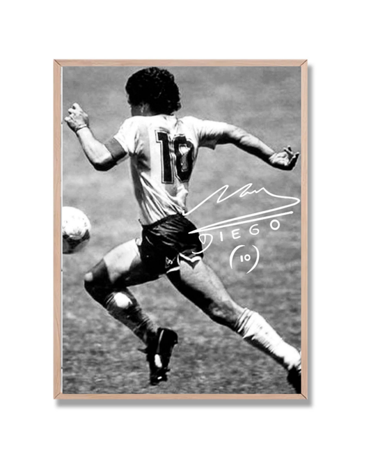 Maradona Argentina Blanco y Negro