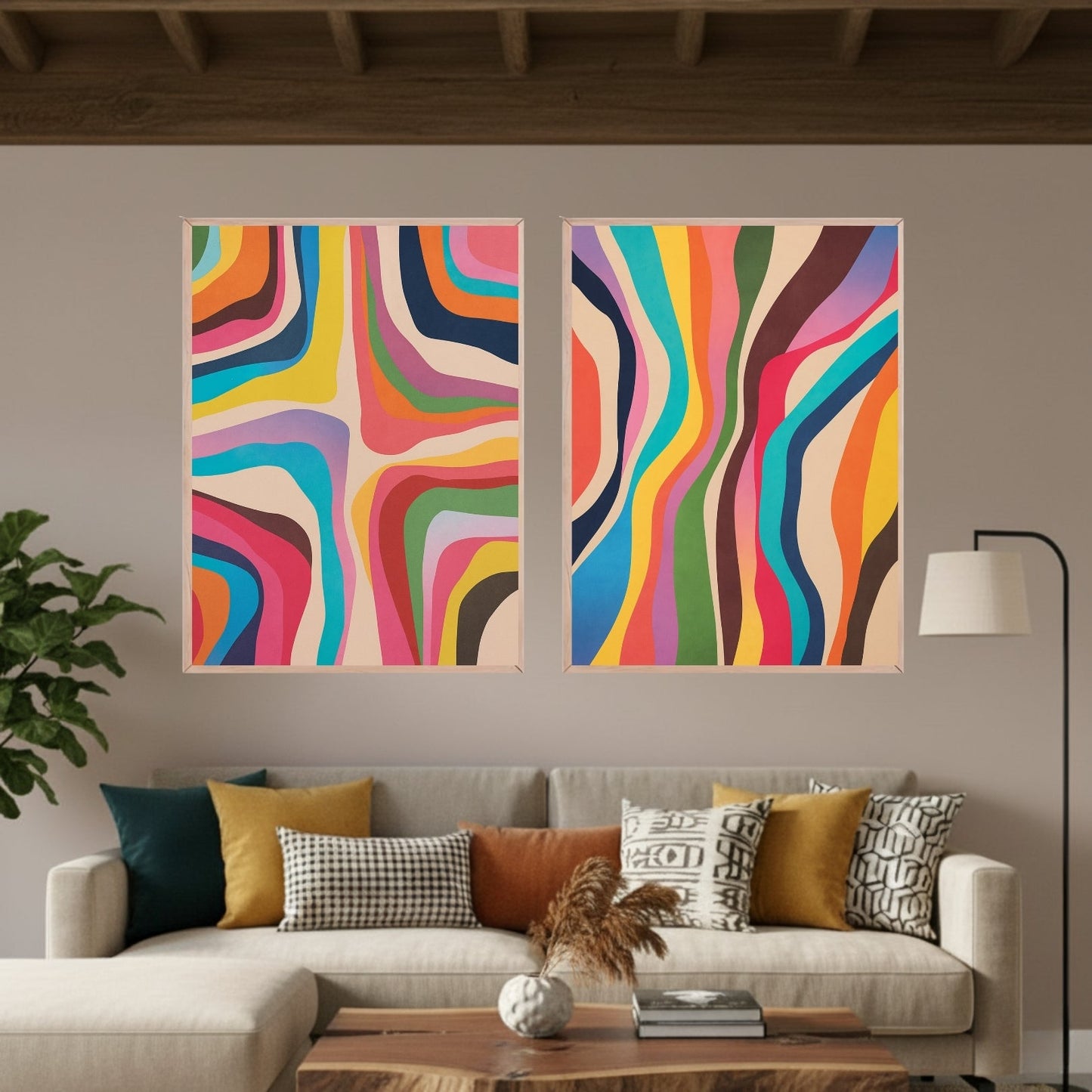 Set de 2 Ondas Color