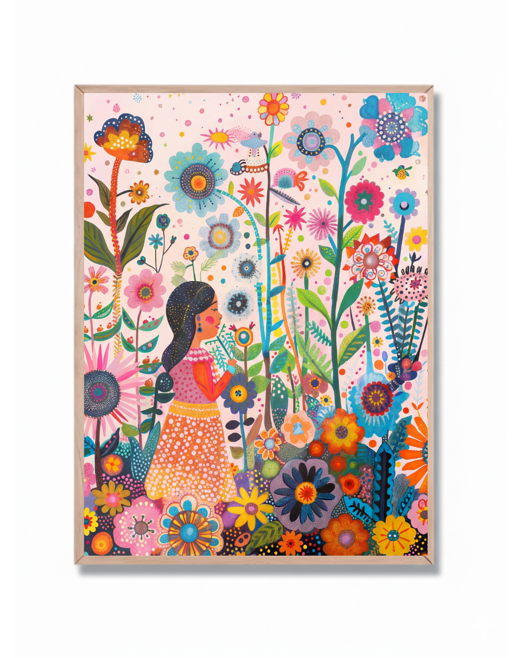 Niña y Pradera Mágica