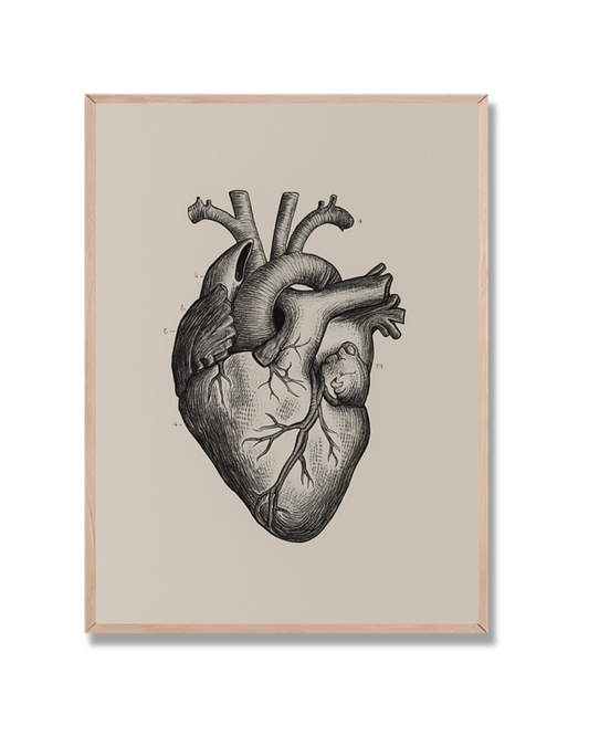 Corazón en Gris